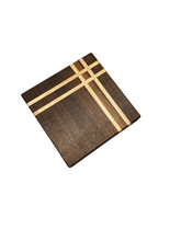 Load image into Gallery viewer, Charcuterie / Cutting Board – Mixed Hardwood (12″ × 12″ × 1″)