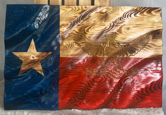 12 X 18 Wavy Texas Flag