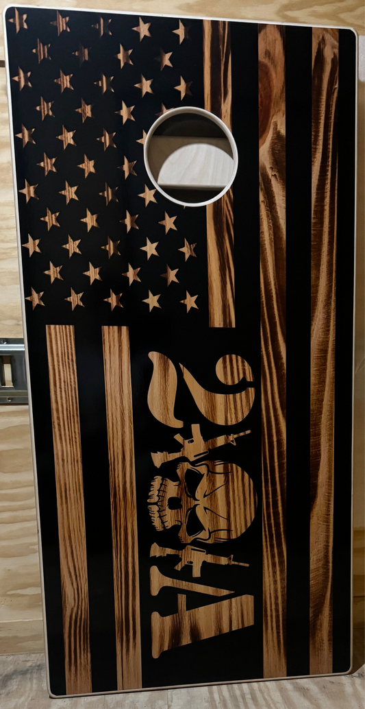 2A American Flag Cornhole Boards