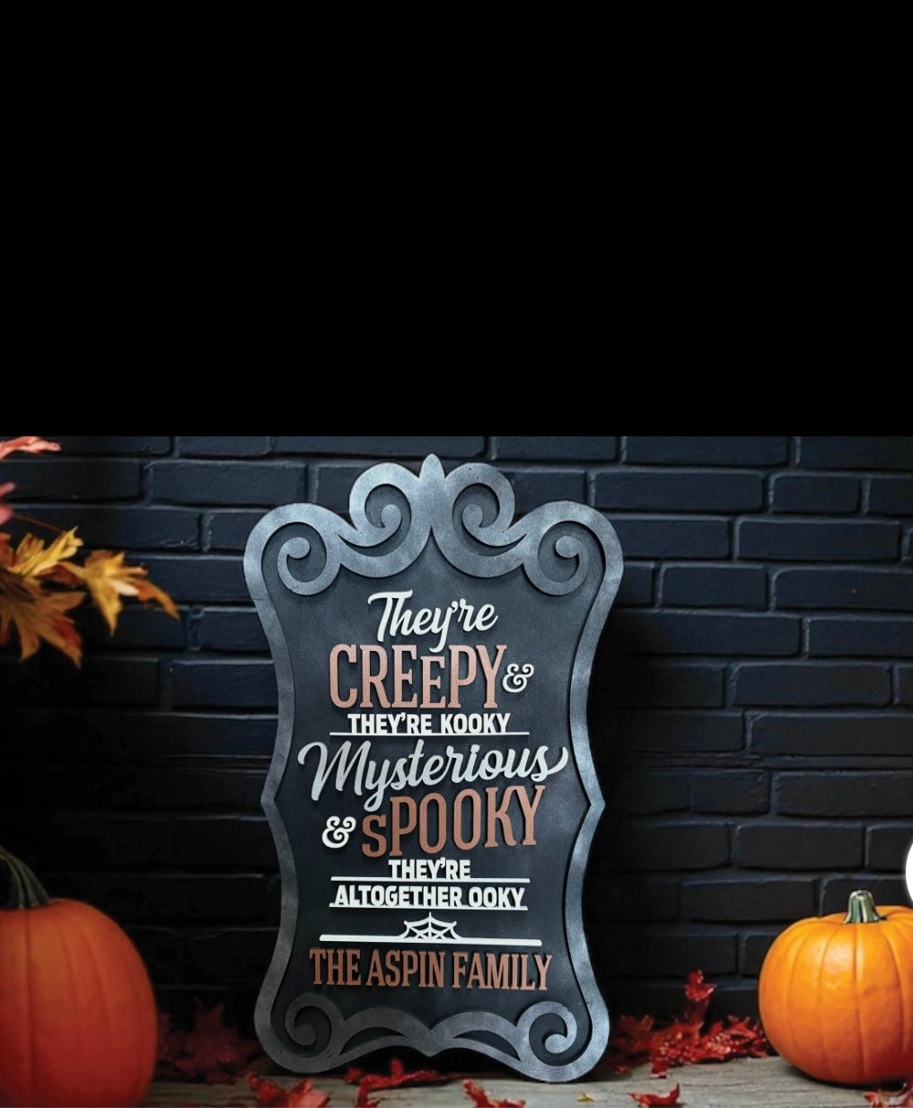 Halloween Door Hanger – Personalized Tombstone