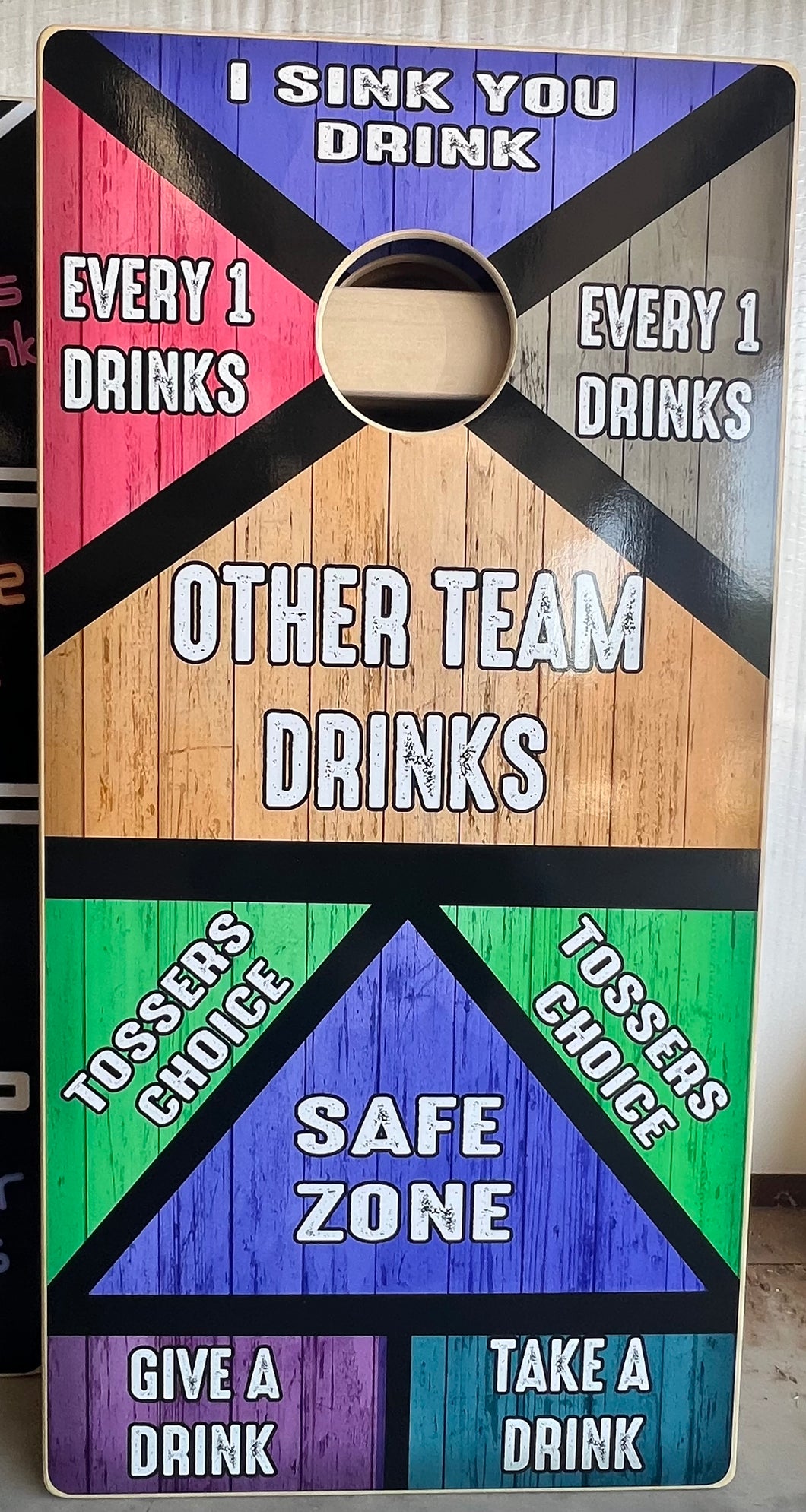 Drinking Game Neon Cornhole Boards