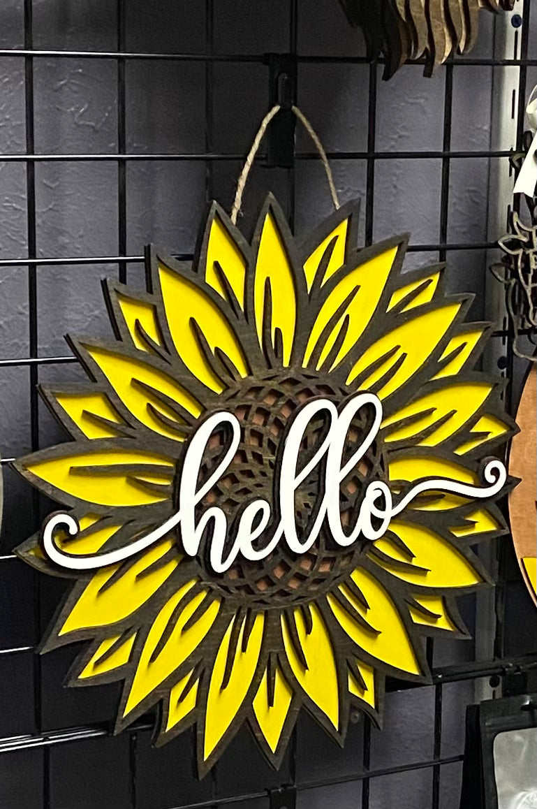 Sunflower Door Hanger