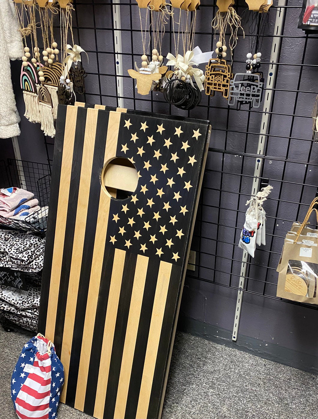 American Flag Corn hole Boards