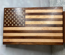 Load image into Gallery viewer, American Flag Cutting Board
