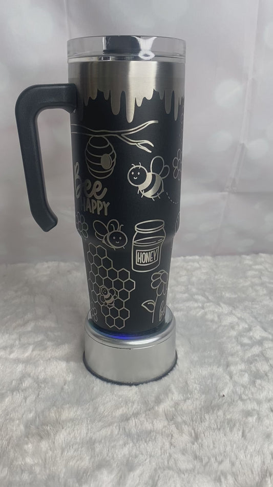 Bee Yourself Laser Engraved Tumbler
