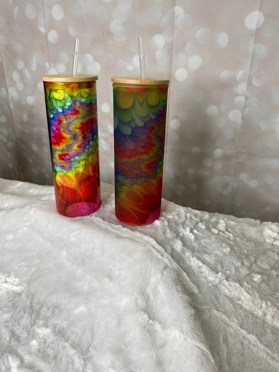 Multi Colored Glass Tumbler